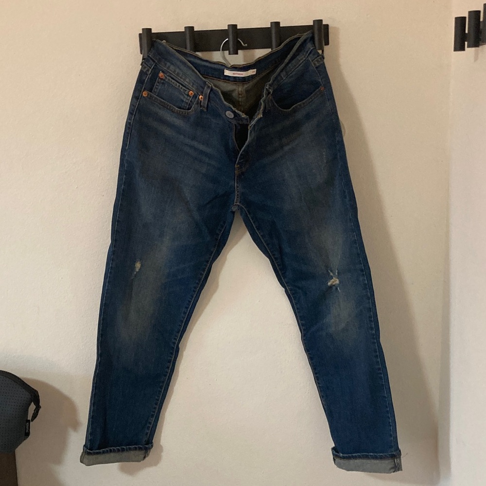 Levi's Women's Blue Boyfriend Jeansstretchy boyfriend jeans by Levi’s